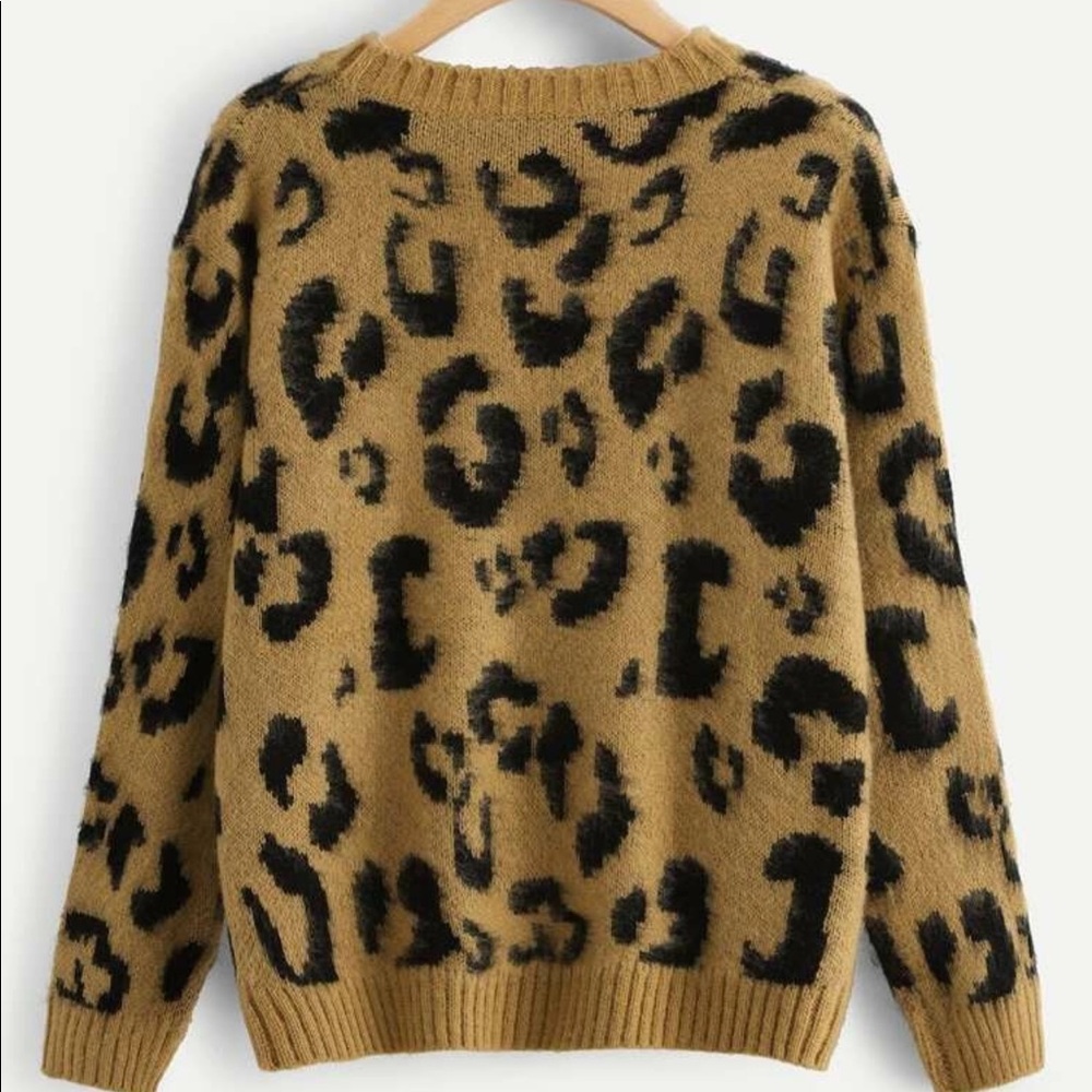 LAST CHANCE❄️ Leopard print knit sweater 568964 - Picture 3 of 4